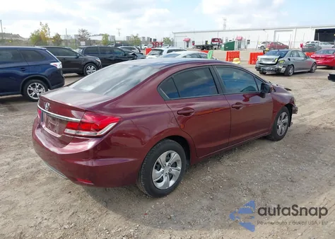 2015 Honda Civic Lx из США, поврежденный, VIN 19XFB2F54FE050998